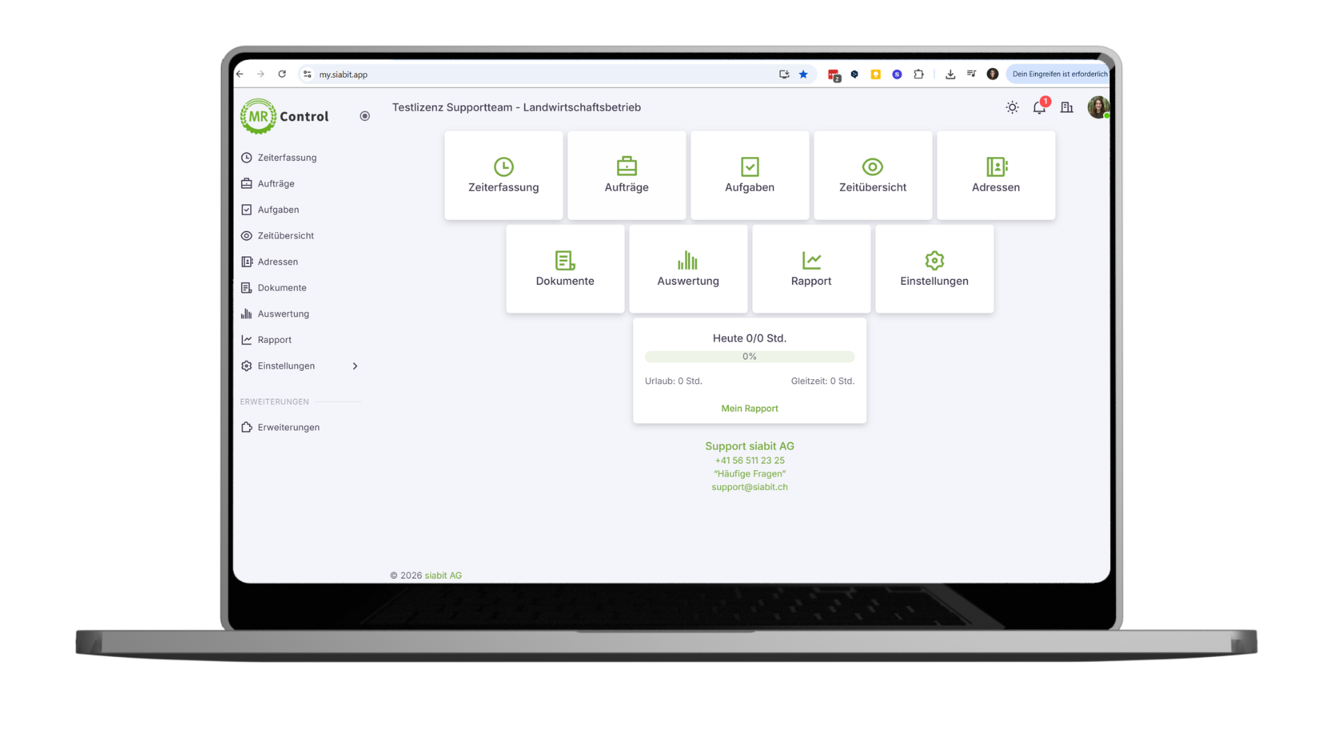 MR Control Dashboard